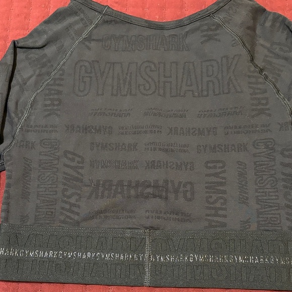 Gymshark Women’s Black Long Sleeve Crop Top Size Medium - Picture 9 of 9
